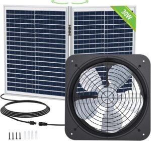 DC HOUSE Solar Powered Attic Ventilator Img